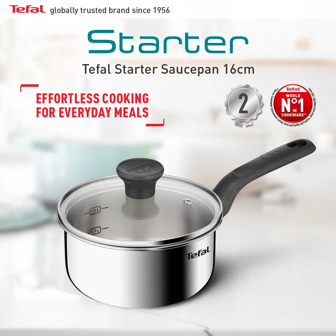 Tefal หม้อด้าม Starter ขนาด 16 cm. รุ่น E3252295
