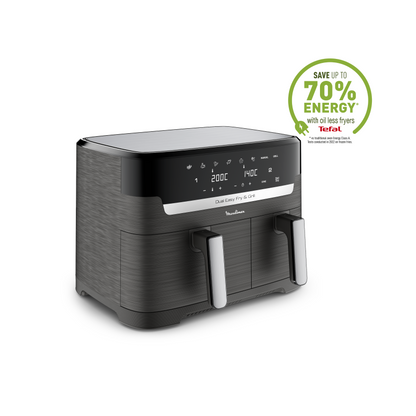 Tefal หม้อทอดไร้น้ำมัน 2 ตะกร้า DUAL EASY FRY & GRILL ความจุ 8.3 ลิตร รุ่น EY905B