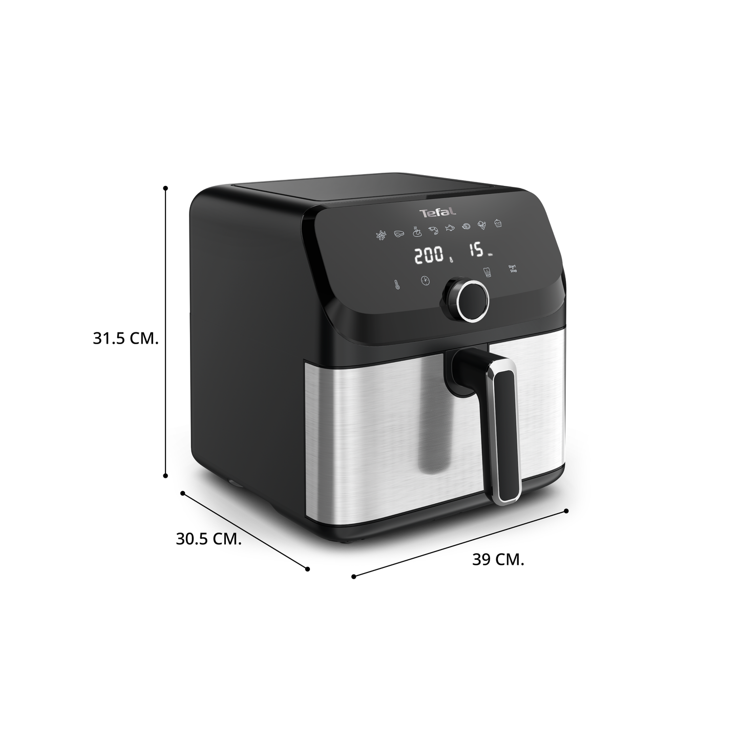 Tefal หม้อทอดไร้น้ำมัน EASY FRY MEGA ความจุ 7.5 ลิตร รุ่น EY855D