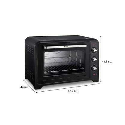 Tefal เตาอบไฟฟ้า OPTIMO ความจุ 60 ลิตร สีดำ รุ่น OF4958