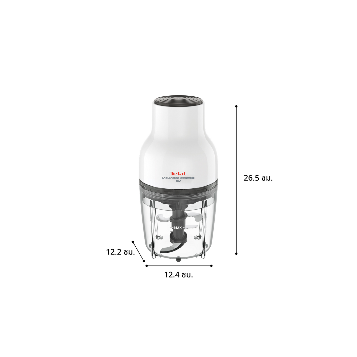 Tefal เครื่องบดสับอาหาร
MOULINETTE ESSENTIAL
ความจุ 400 มล.
กำลังไฟ 300 วัตต์
รุ่น MB520138