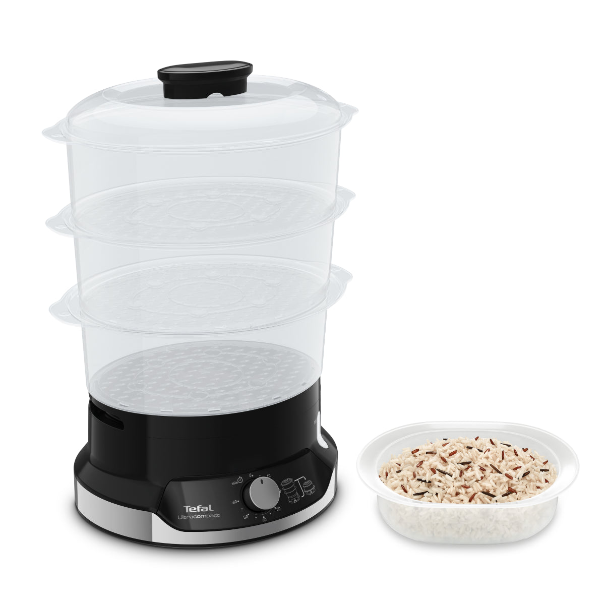 Tefal หม้อนึ่งไฟฟ้า ULTRACOMPACT 3 ชั้น ความจุ 9 ลิตร รุ่น VC2048