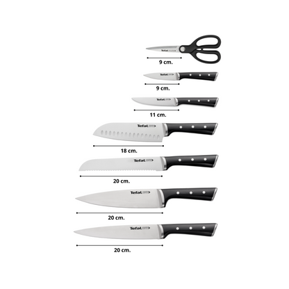 Ice Force, 7-Piece Knife Block Set, Superior Long-Lasting Sharpness