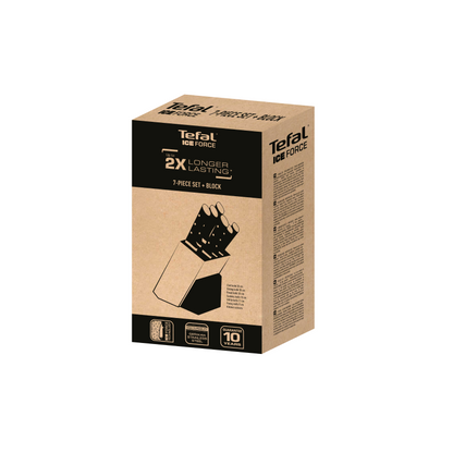 Ice Force, 7-Piece Knife Block Set, Superior Long-Lasting Sharpness