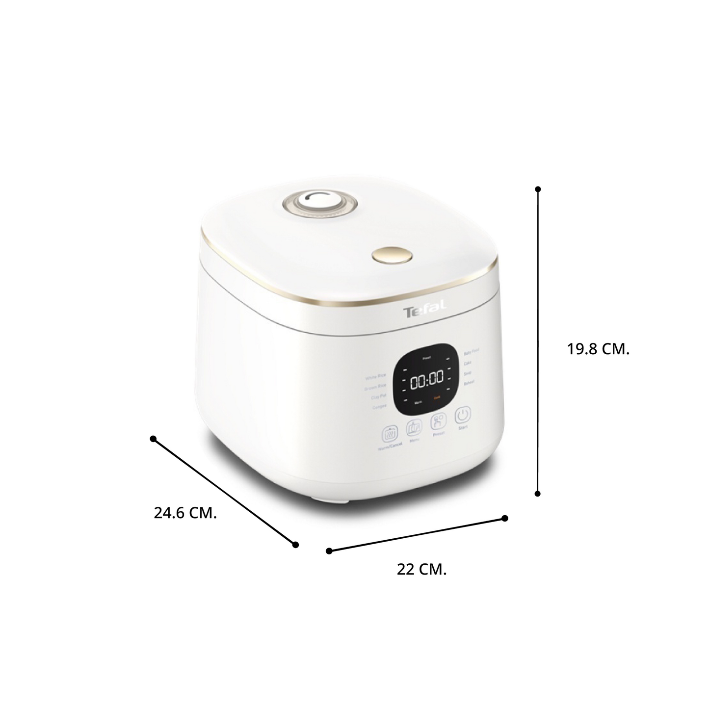 Tefal หม้อหุงข้าว RICE MATE ความจุ 0.7 ลิตร รุ่น RK5151