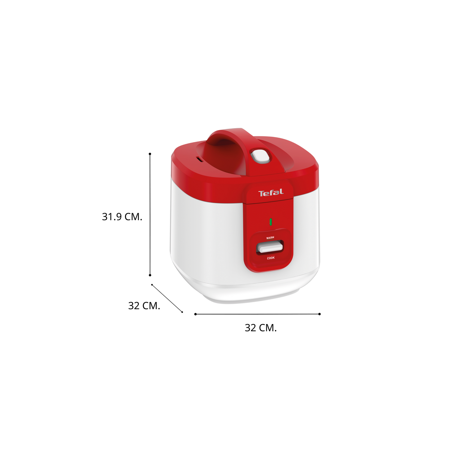 Tefal หม้อหุงข้าว EVERFORCE ความจุ 2.0 ลิตร รุ่น RK3625
