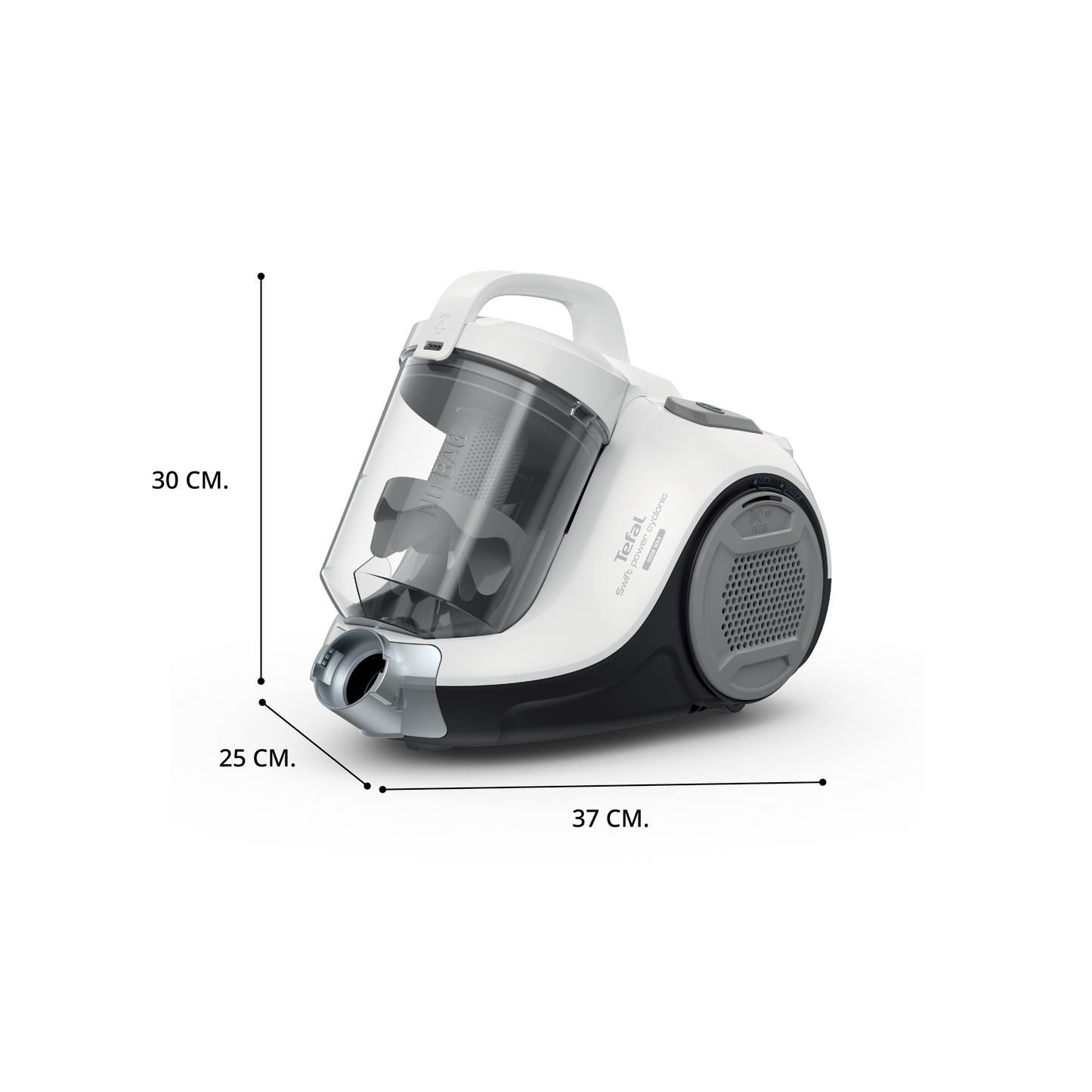เครื่องดูดฝุ่นแบบกล่องไร้ถุงเก็บฝุ่น Swift Power Cyclonic แรงดูด 2100 วัตต์ รุ่น TW2947EA