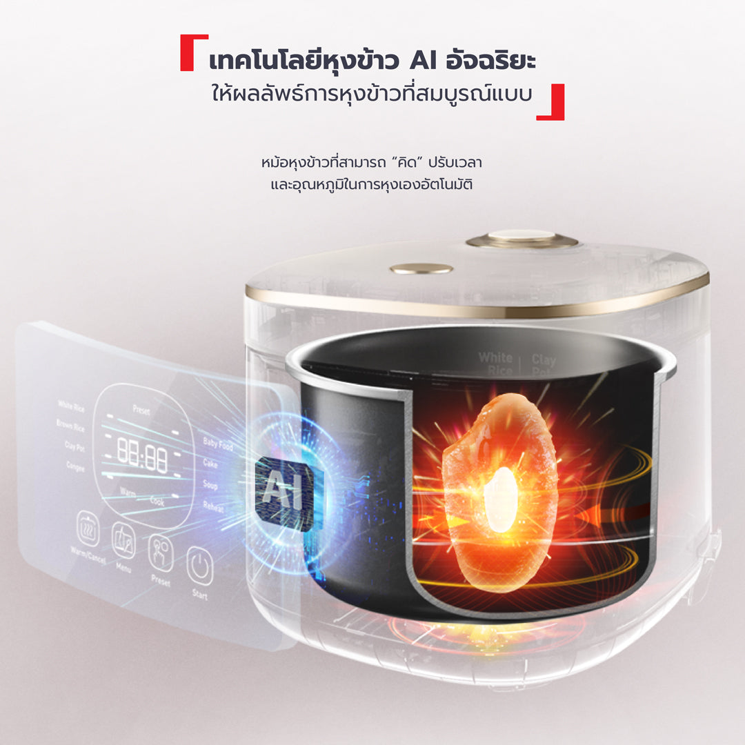 Tefal หม้อหุงข้าว RICE MATE ความจุ 0.7 ลิตร รุ่น RK5151