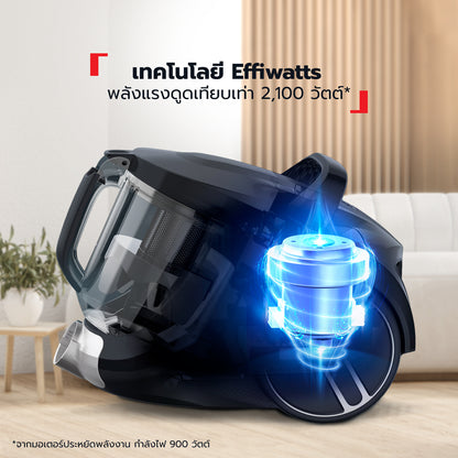เครื่องดูดฝุ่นแบบกล่องไร้ถุงเก็บฝุ่น Compact Power XXL แรงดูด 2100 วัตต์ รุ่น TW4B75EA