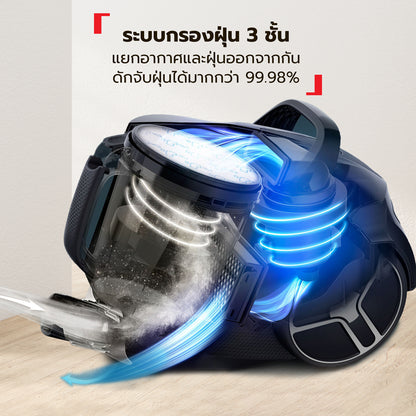 เครื่องดูดฝุ่นแบบกล่องไร้ถุงเก็บฝุ่น Compact Power XXL แรงดูด 2100 วัตต์ รุ่น TW4B75EA