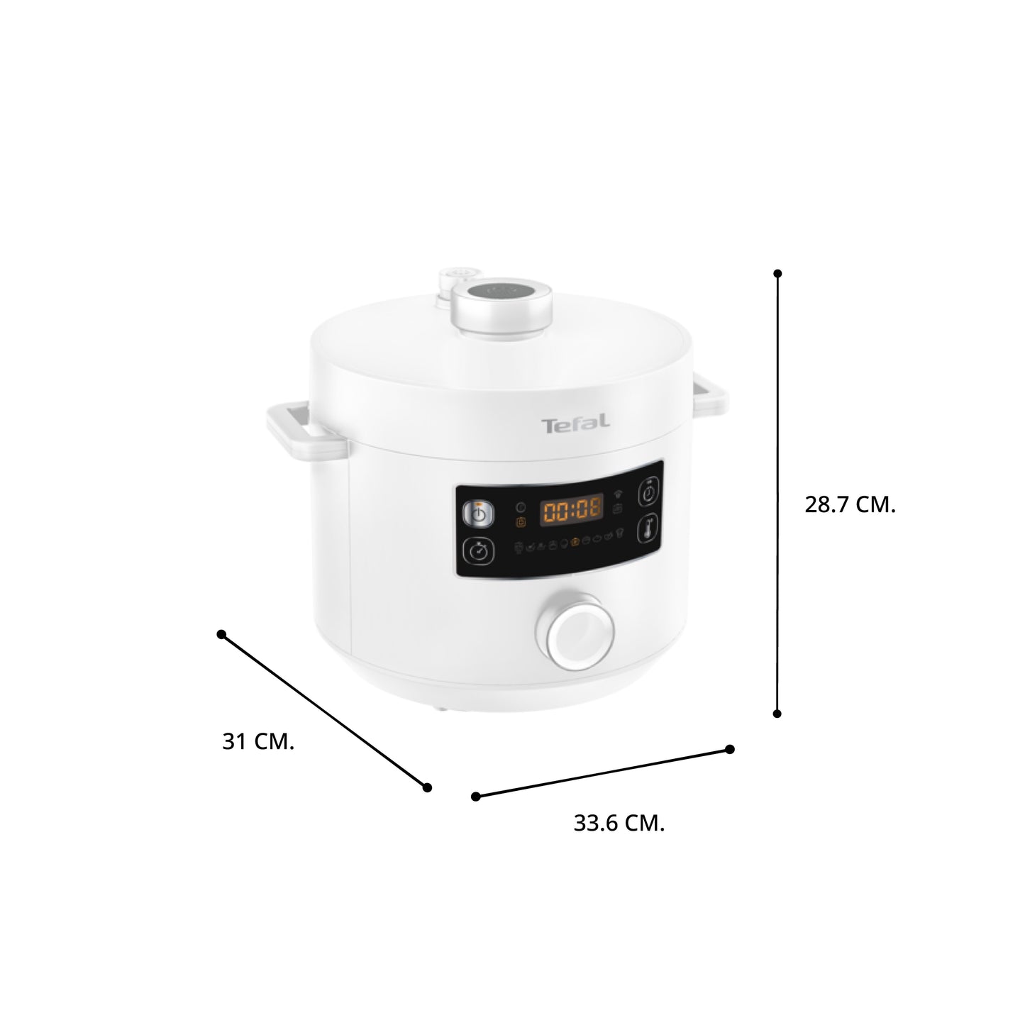 Tefal หม้ออัดแรงดันไฟฟ้า รุ่น TURBO CUISINE 5L CY7551