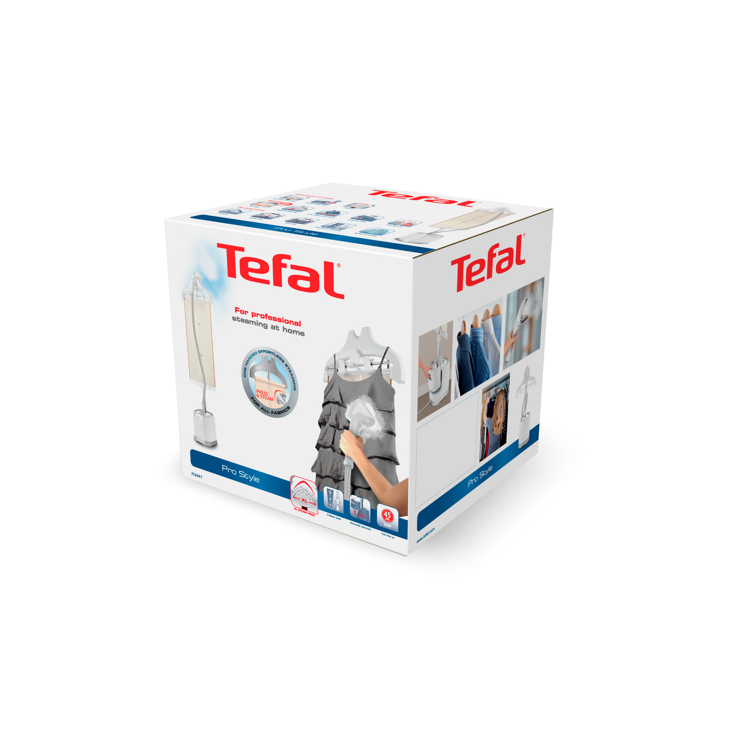 Tefal เครื่องรีดถนอมผ้าไอน้ำ PRO STYLE 1800 วัตต์ รุ่น IT3441T0