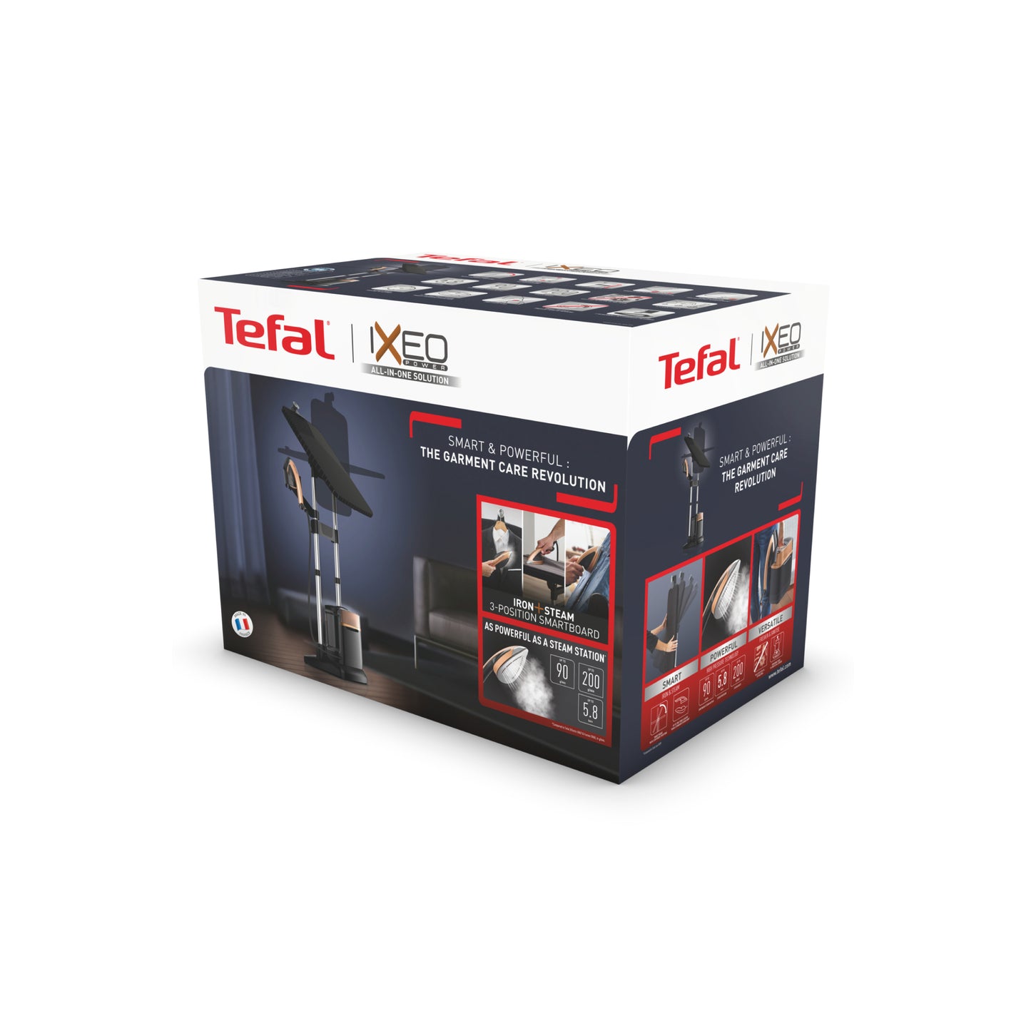 Tefal เตารีดแรงดันไอน้ำอเนกประสงค์ IXEO POWER 5.8 บาร์ รุ่น QT2020E0