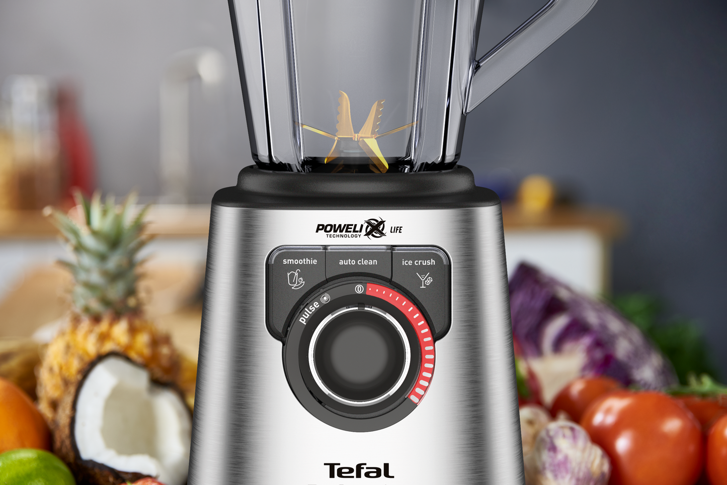 Tefal เครื่องปั่น พลังสูง เครื่องปั่นน้ำผลไม้ เครื่องปั่นอาหาร 
PERFECTMIX+
กำลังไฟ 1,200 วัตต์
รุ่น BL82A