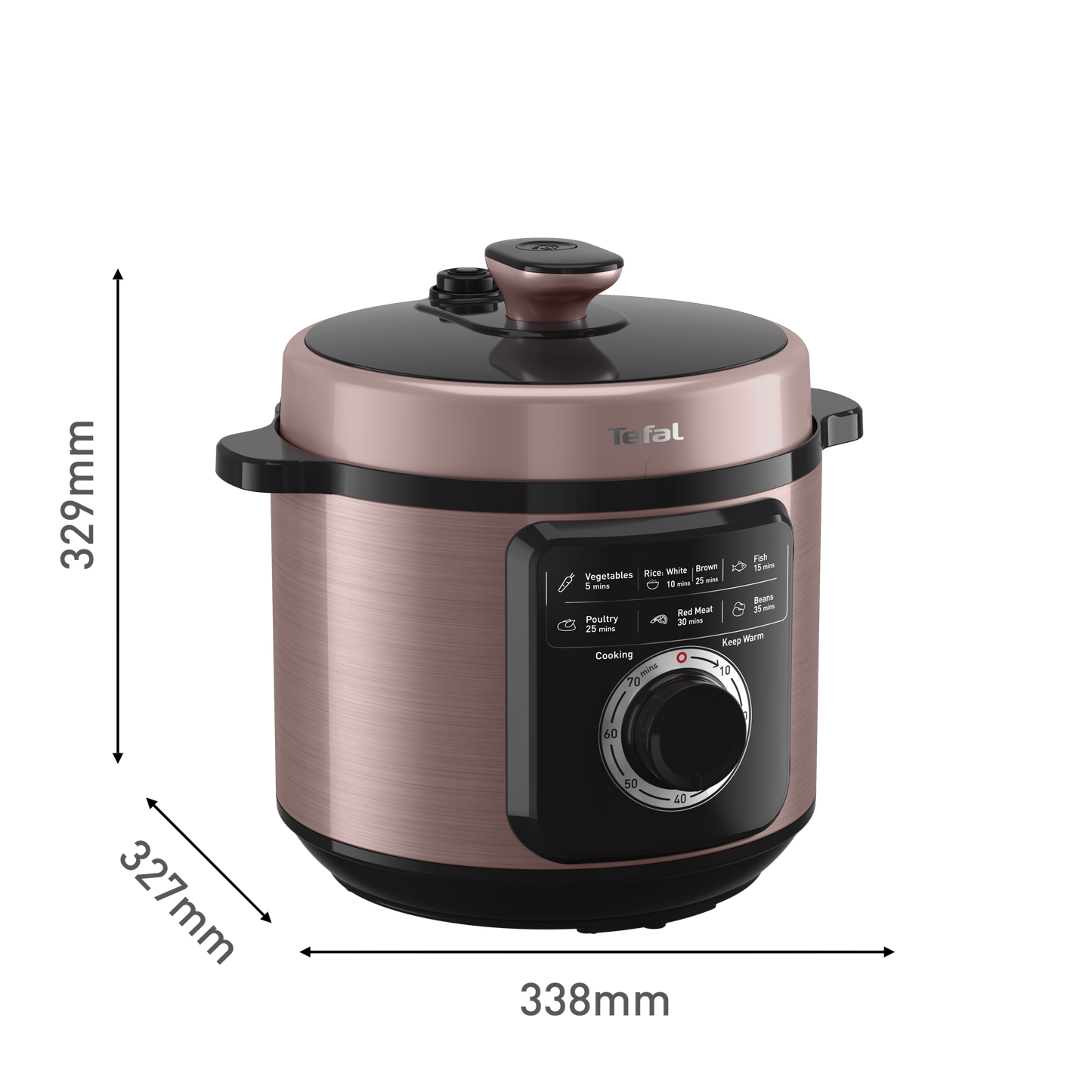 หม้ออัดแรงดันไฟฟ้า Tefal Efficook ขนาด 6 ลิตร รุ่น CY2116T0