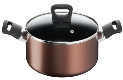 Tefal หม้อ 2 หู Day by day ก้นอินดักชั่น พร้อมฝาแก้ว ขนาด 22 ซม. รุ่น G1436195