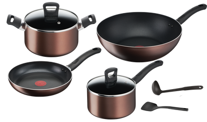 Tefal เซ็ตเครื่องครัว 8 ชิ้น Day By Day ก้นอินดักชั่น