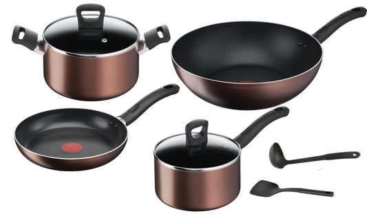 Tefal เซ็ตเครื่องครัว 8 ชิ้น Day By Day ก้นอินดักชั่น