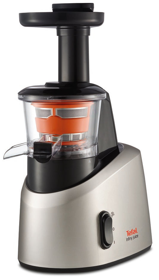 Tefal เครื่องสกัดน้ำผักและผลไม้รอบต่ำ 
INFINY PRESS JUICE 
กำลังไฟ 200 วัตต์
ความจุ 0.8 ลิตร 
รุ่น ZC255B66