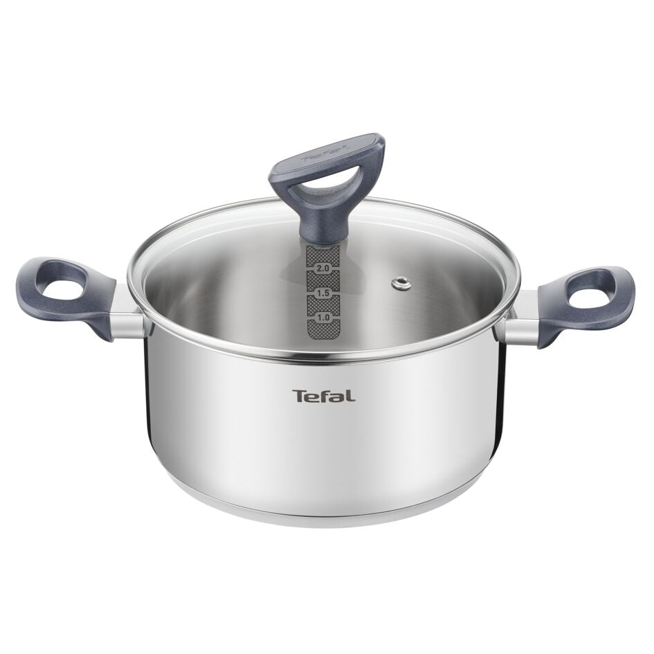 Tefal หม้อสองหู Daily Cook  ขนาด 20 ซม.  พร้อมฝาแก้ว รุ่น G7124445