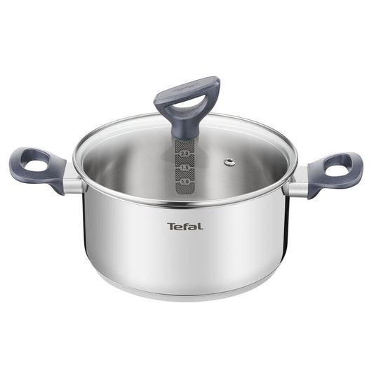 Tefal หม้อสองหู Daily Cook  ขนาด 20 ซม.  พร้อมฝาแก้ว รุ่น G7124445