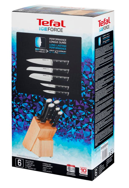Ice Force, 5-Piece Knife Block Set, Superior Long-Lasting Sharpness