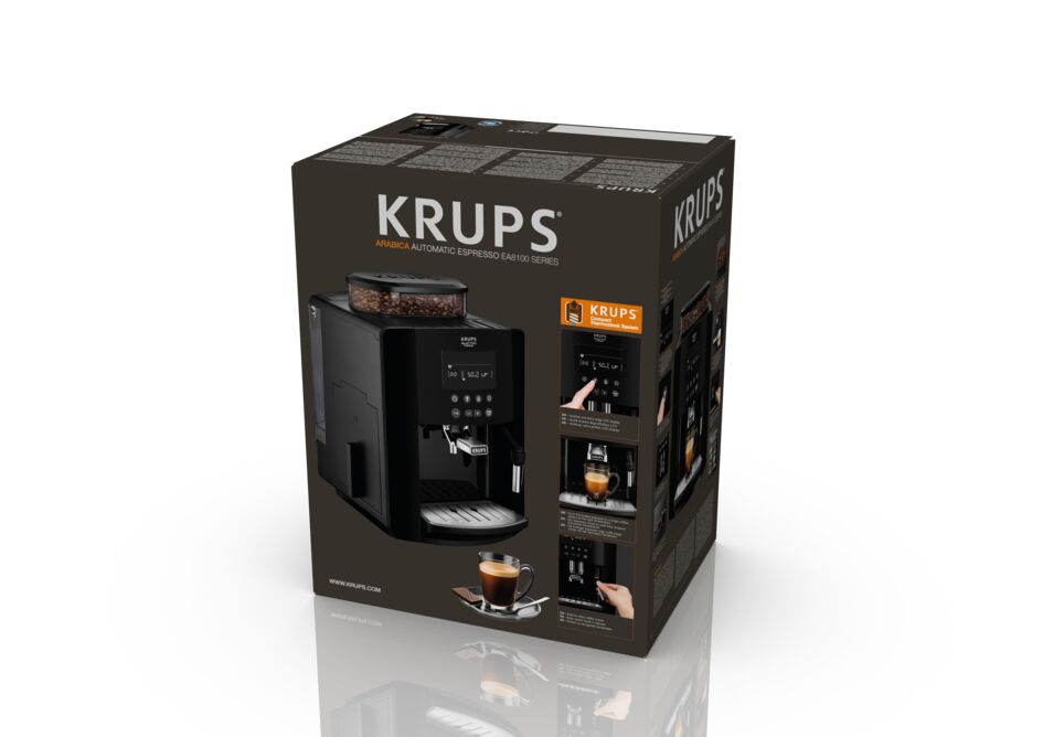 Tefal Krups เครื่องชงกาแฟอัตโนมัติ แรงดันไอน้ำ 15 บาร์ ความจุ 1.7 ลิตร รุ่น EA817