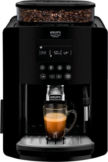 Tefal Krups เครื่องชงกาแฟอัตโนมัติ แรงดันไอน้ำ 15 บาร์ ความจุ 1.7 ลิตร รุ่น EA817