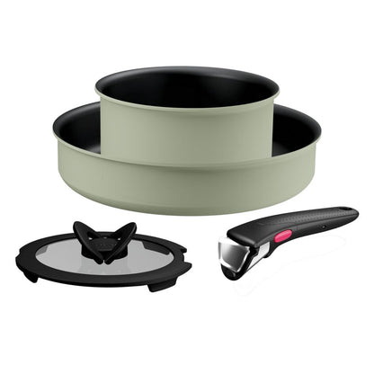 SET 4PCS: SO DELICIOUS FP 24 + SCP 16 + glass lid + handle (LICHEN) รุ่น L825S424