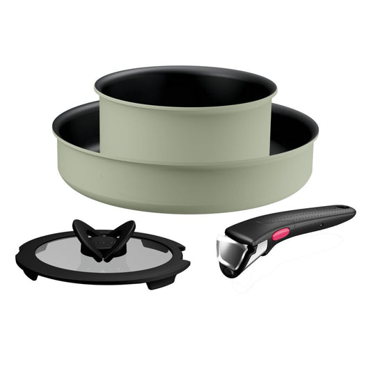 SET 4PCS: SO DELICIOUS FP 24 + SCP 16 + glass lid + handle (LICHEN) รุ่น L825S424
