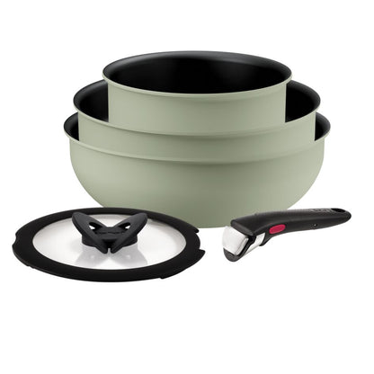 SET 5PCS: SO DELICIOUS FP 24 + WOK 26 + SCP 16 + glass lid + handle (LICHEN) รุ่น L825S524