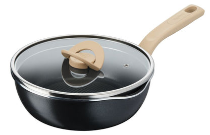 กระทะ ONE PICK-POT PAN 22cm. +LID สี BLACK
