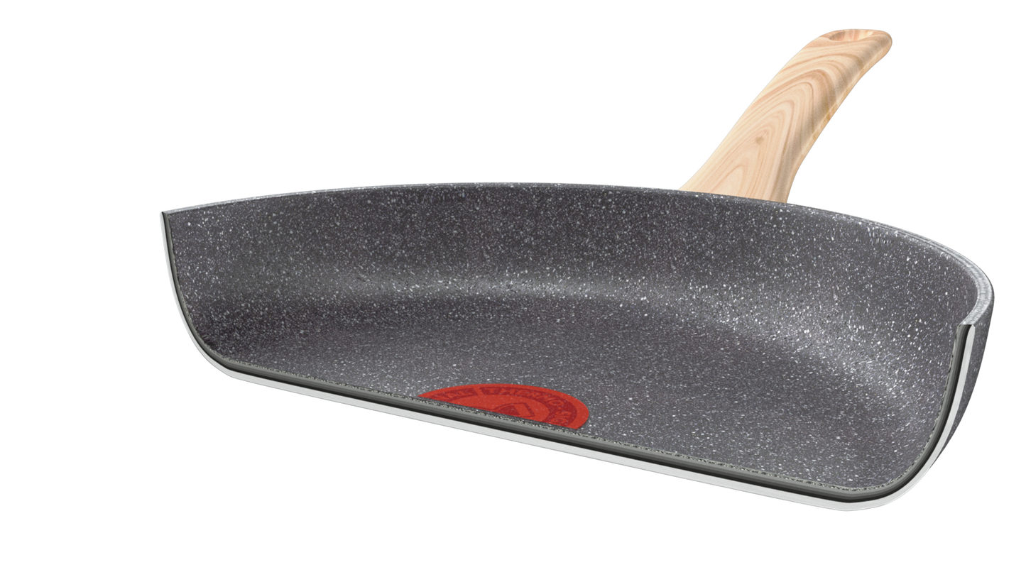 Tefal กระทะก้นแบน Natural Force Frypan ขนาด 24 ซม.  รุ่น G2660402