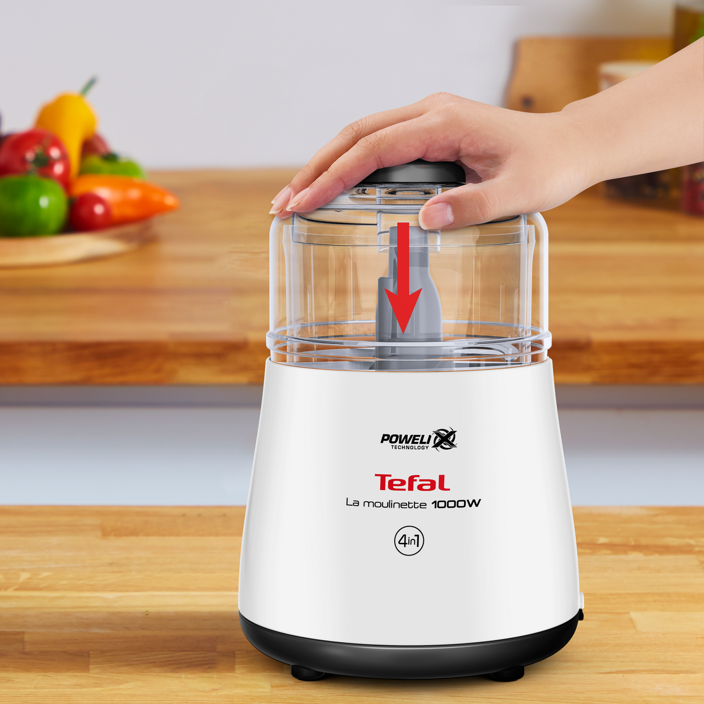 Tefal  เครื่องบดสับอาหาร LA MOULINETTE CHOPPER ความจุ 330 มล. กำลังไฟ 1000 วัตต์ รุ่น DPA130