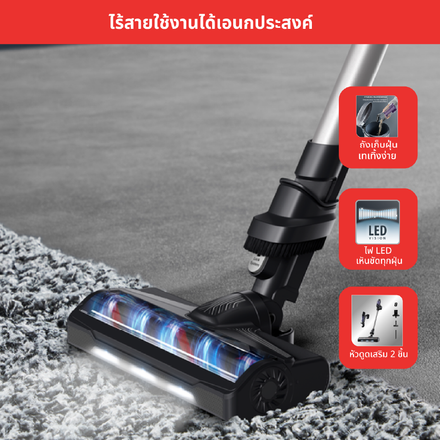 เครื่องดูดฝุ่นไร้สาย X-PERT 7.60 รุ่น TY6A35WO
