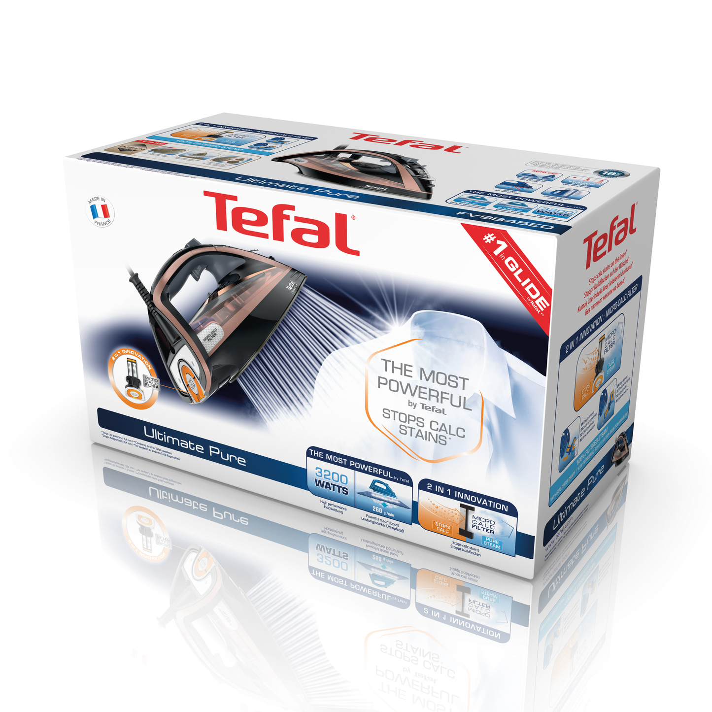 Tefal เตารีดไอน้ำ ULTIMATE PURE 3200 วัตต์ รุ่น FV9845E0