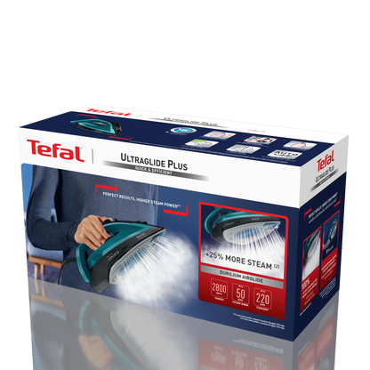Tefal เตารีดไอน้ำ Ultraglide Plus Steam Iron 2800 วัตต์ รุ่น FV5847T0
