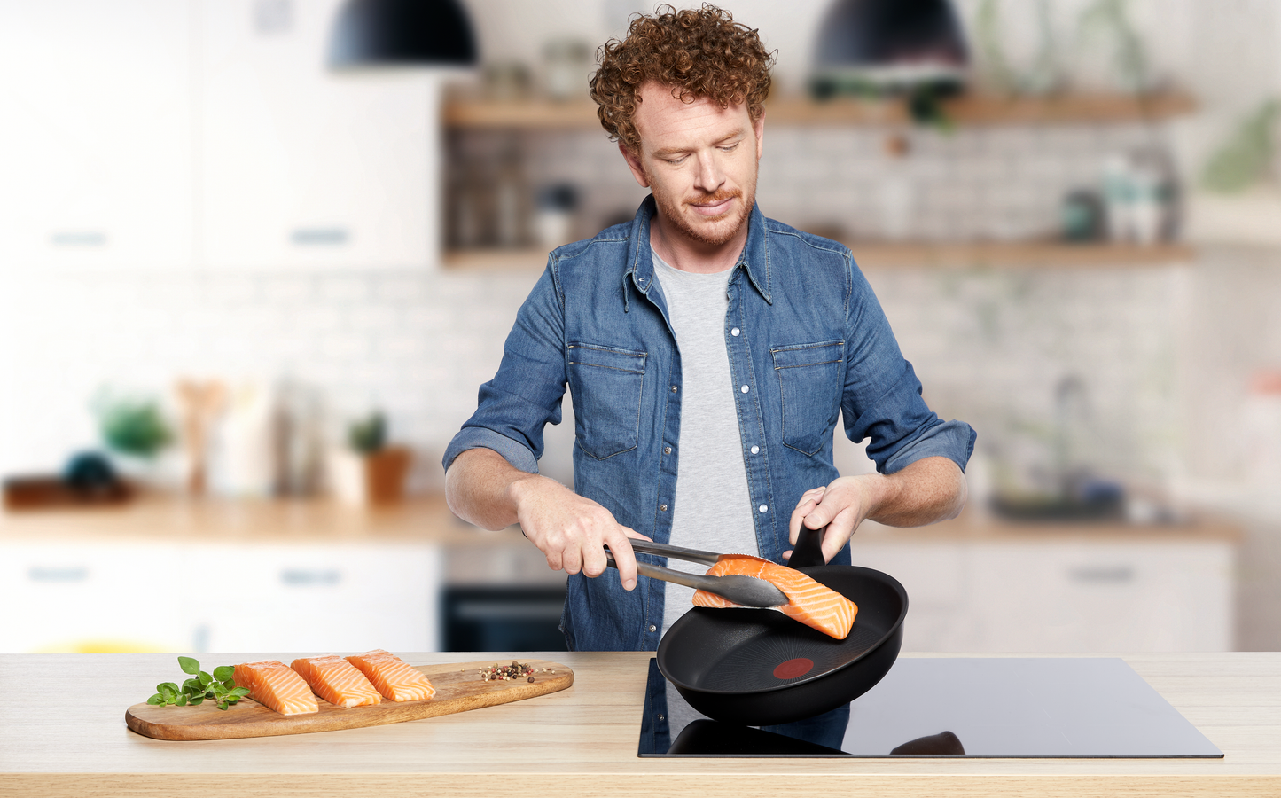 Tefal กระทะก้นแบน  Unlimited ขนาด 28 ซม. รุ่น G2550602 ใช้ได้กับเตาทุกประเภท ผลิตที่ฝรั่งเศส