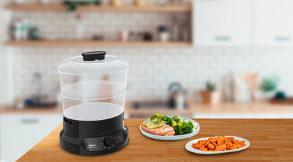 Tefal หม้อนึ่งไฟฟ้า MINICOMPACT 2 ชั้น ความจุ 6 ลิตร รุ่น VC1398