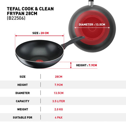 Tefal เซ็ตเครื่องครัว 4 ชิ้น รุ่น  COOK & CLEAN