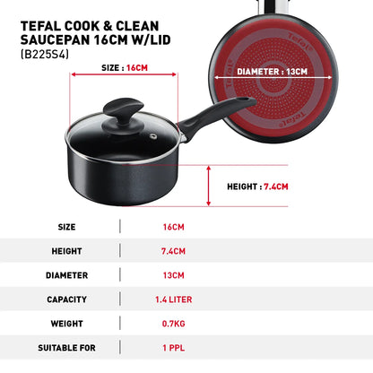 Tefal เซ็ตเครื่องครัว 4 ชิ้น รุ่น  COOK & CLEAN