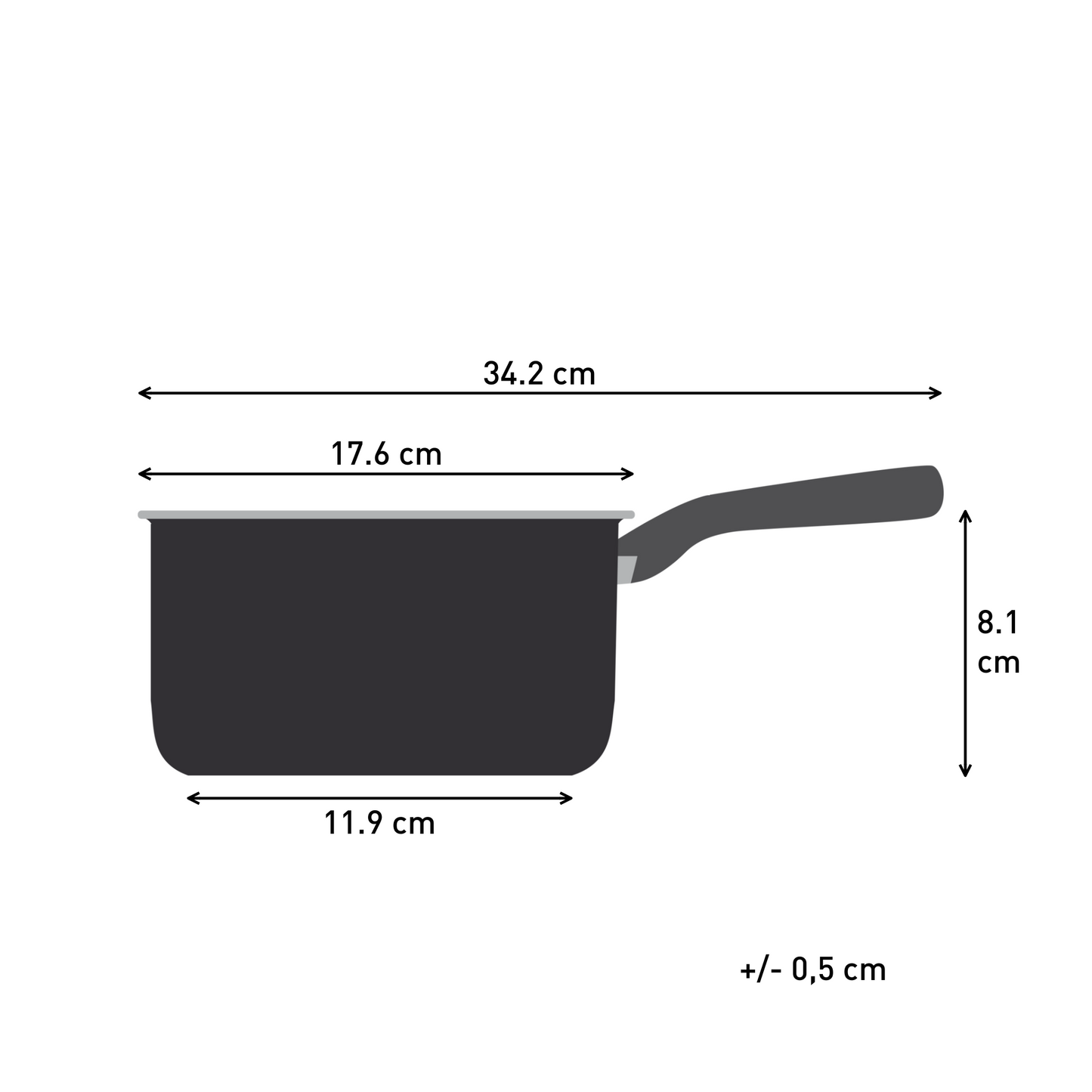 Tefal หม้อด้าม Starter ขนาด 16 cm. รุ่น E3252295