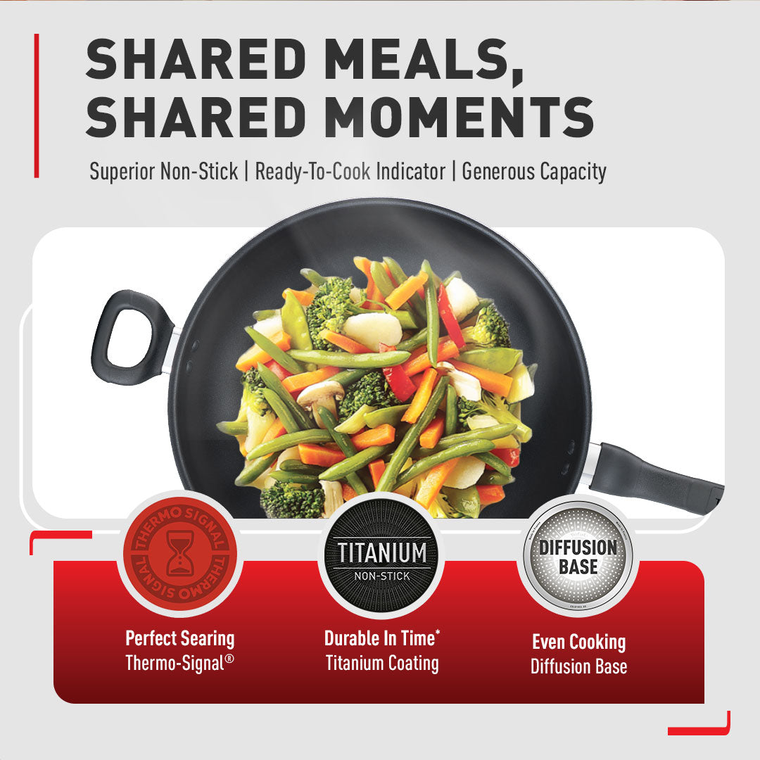 Tefal กระทะก้นลึก Cook Easy ขนาด 32 ซม.