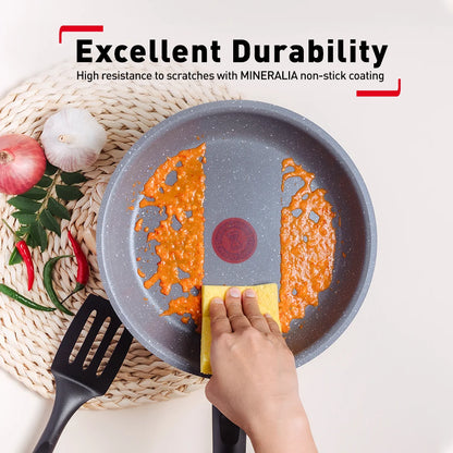 Tefal กระทะก้นลึก Cook Healthy ก้นอินดักชั่น ขนาด 24 ซม. ขอบ 2 หยัก รุ่น G1348495