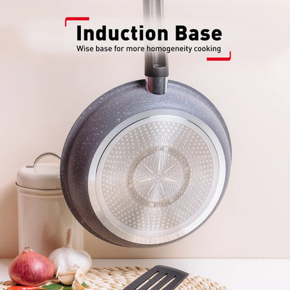 Tefal กระทะก้นลึก Cook Healthy ก้นอินดักชั่น ขนาด 24 ซม. ขอบ 2 หยัก รุ่น G1348495