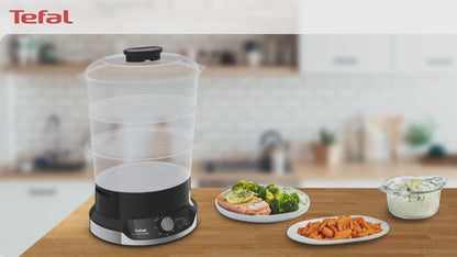 Tefal หม้อนึ่งไฟฟ้า ULTRACOMPACT 3 ชั้น ความจุ 9 ลิตร รุ่น VC2048