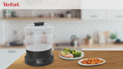 Tefal หม้อนึ่งไฟฟ้า MINICOMPACT 2 ชั้น ความจุ 6 ลิตร รุ่น VC1398