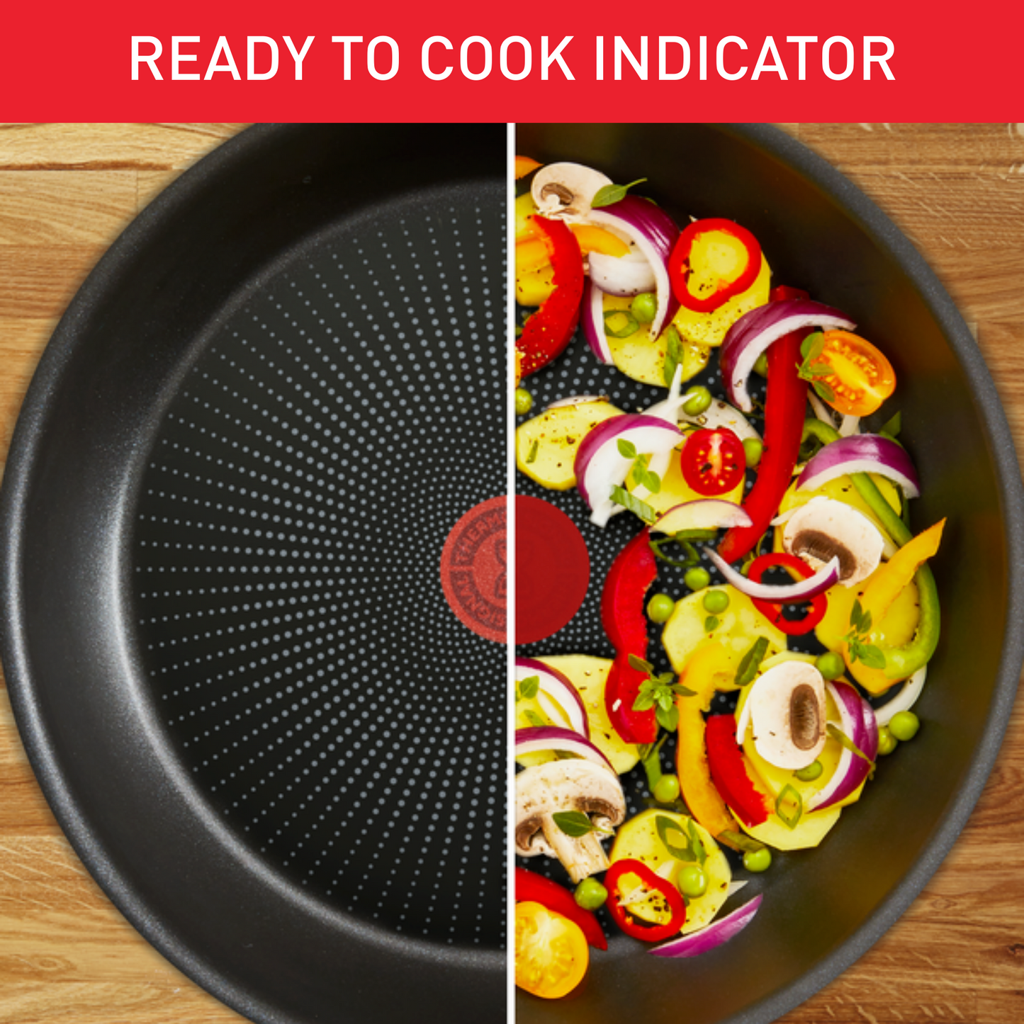 Tefal กระทะก้นลึก Cook and Shine wokpan ขนาด 28 ซม. รุ่น G8081995