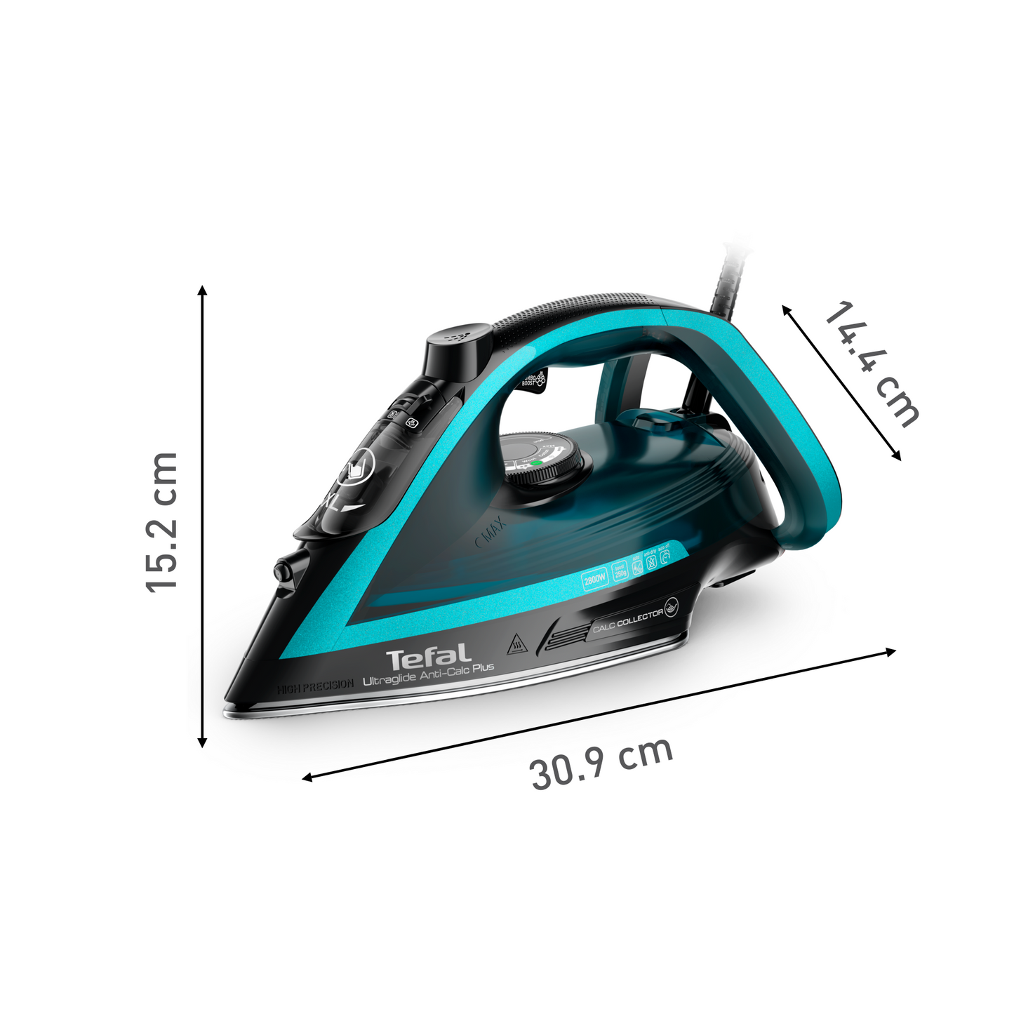 Tefal เตารีดไอน้ำ Ultraglide Plus Steam Iron 2800 วัตต์ รุ่น FV5847T0
