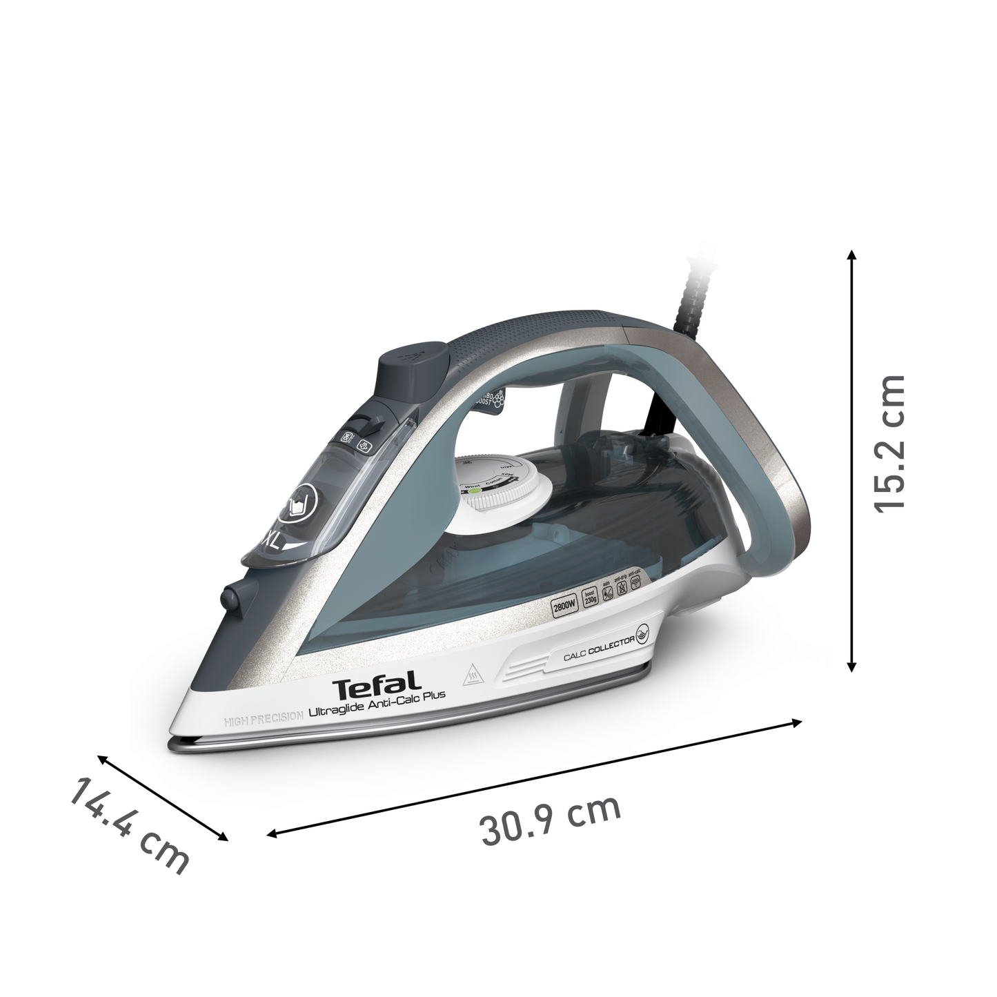 Tefal เตารีดไอน้ำ ULTRAGLIDE ANTI CALC PLUS 2800 วัตต์ รุ่น FV5878T0